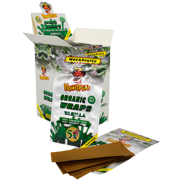Honeypuff Flavored Blunt Wraps – 5 Wraps Per Pack, Flavoured Blunt Wrappers