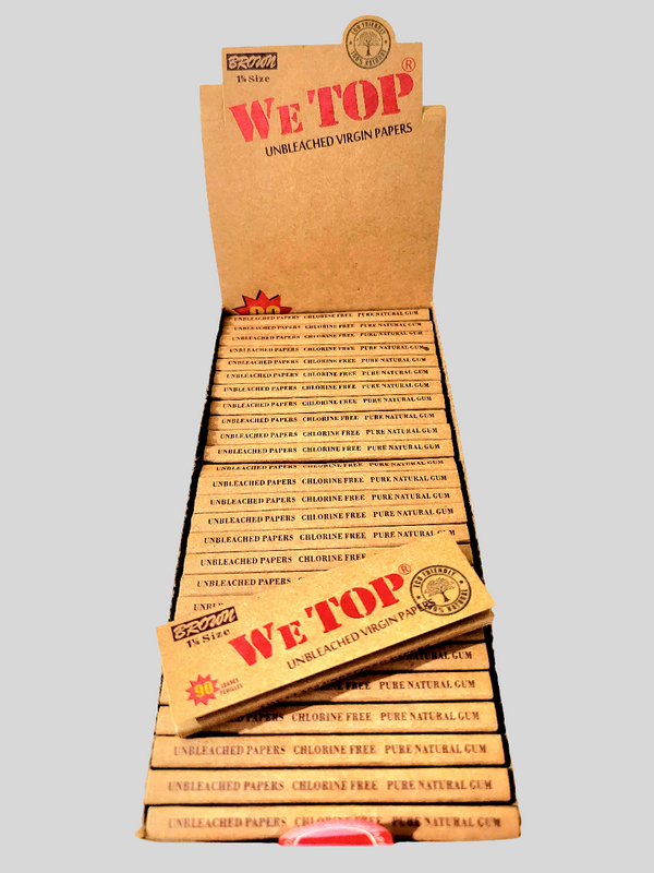 Wetop 1¼ Brown 100 Leaves Rolling Papers