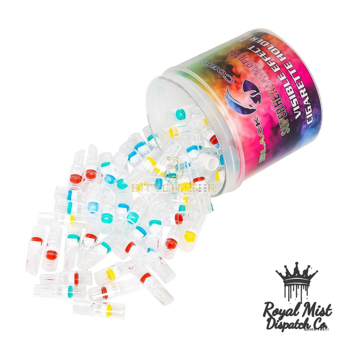 Transparent filter cartridges colour range detail — Royal Mist Nairobi