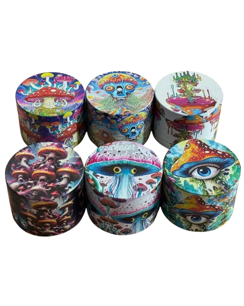 Shroomz Trippy 63mm 4-Part Alloy Herb Grinder with Kief Catcher – Buy Nairobi Kenya