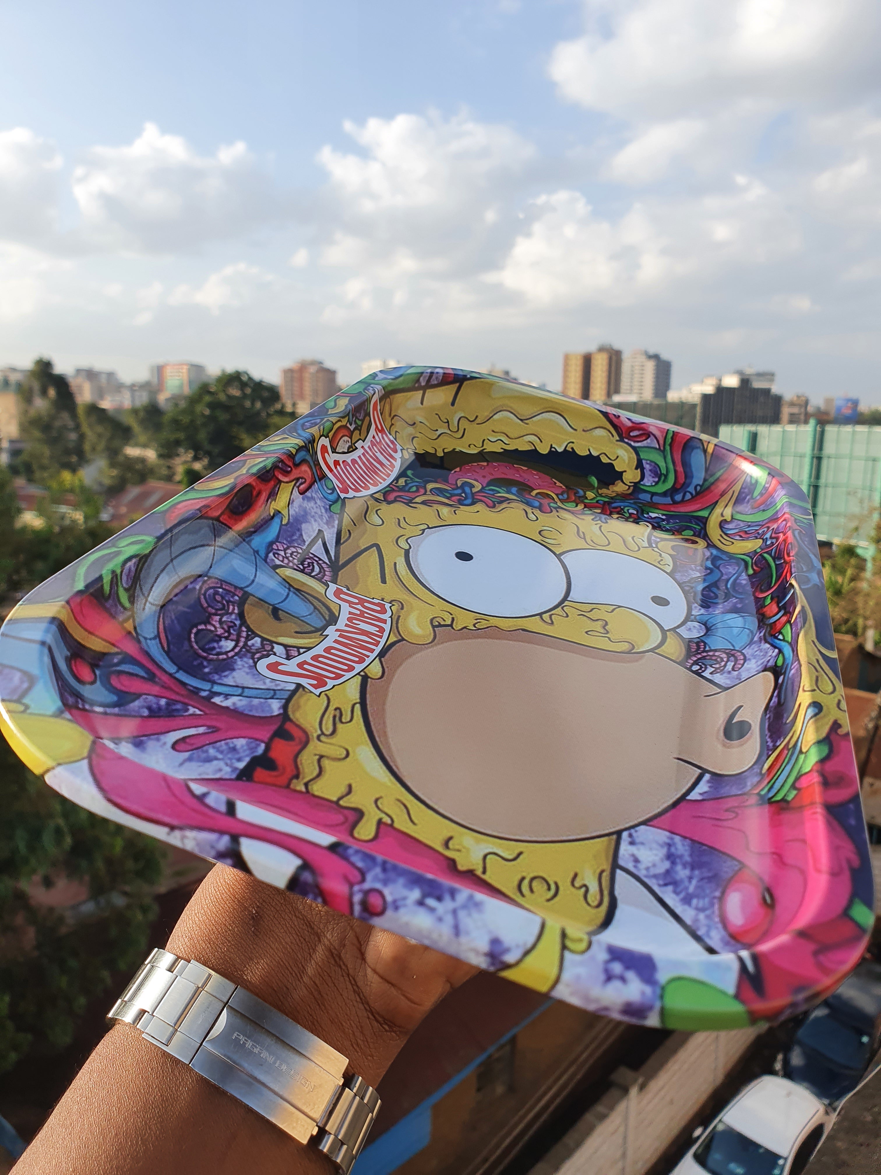 Simpsons Rolling Tray 7x5.5 detail - Buy Nairobi Kenya