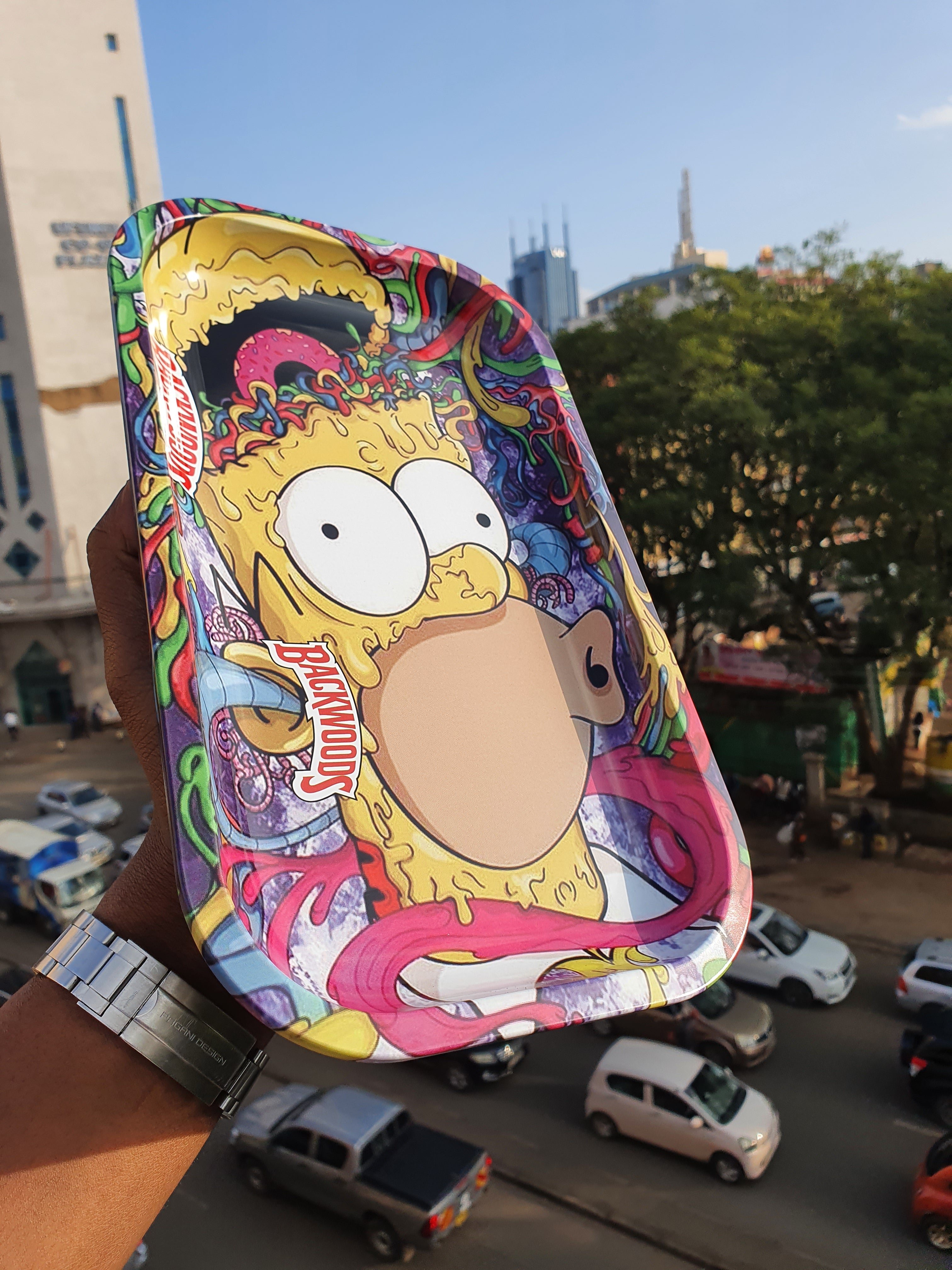 Simpsons Rolling Tray large metal - Nairobi Kenya