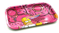 Simpsons Donuts Design Large Metal Rolling Tray - Royal Mist Nairobi