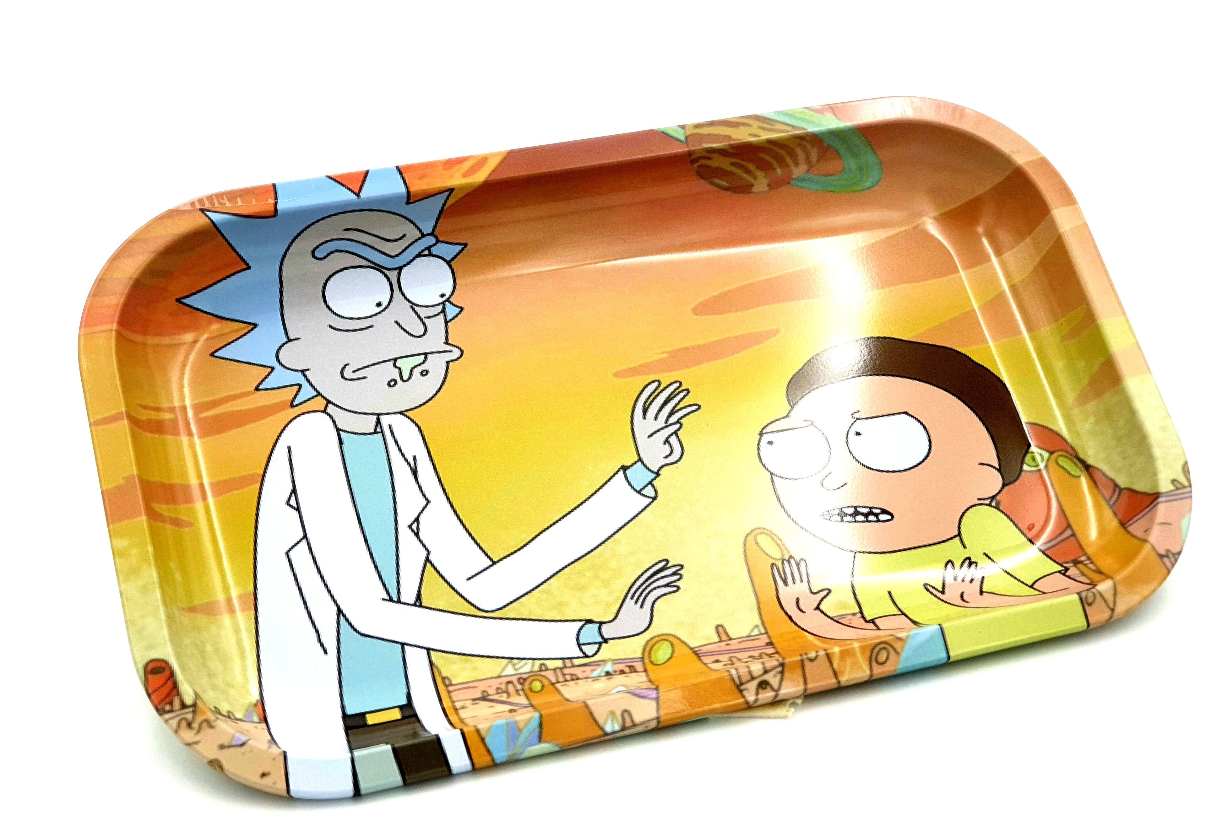 R&M Rare Edition Design Large Metal Rolling Tray - Royal Mist Nairobi