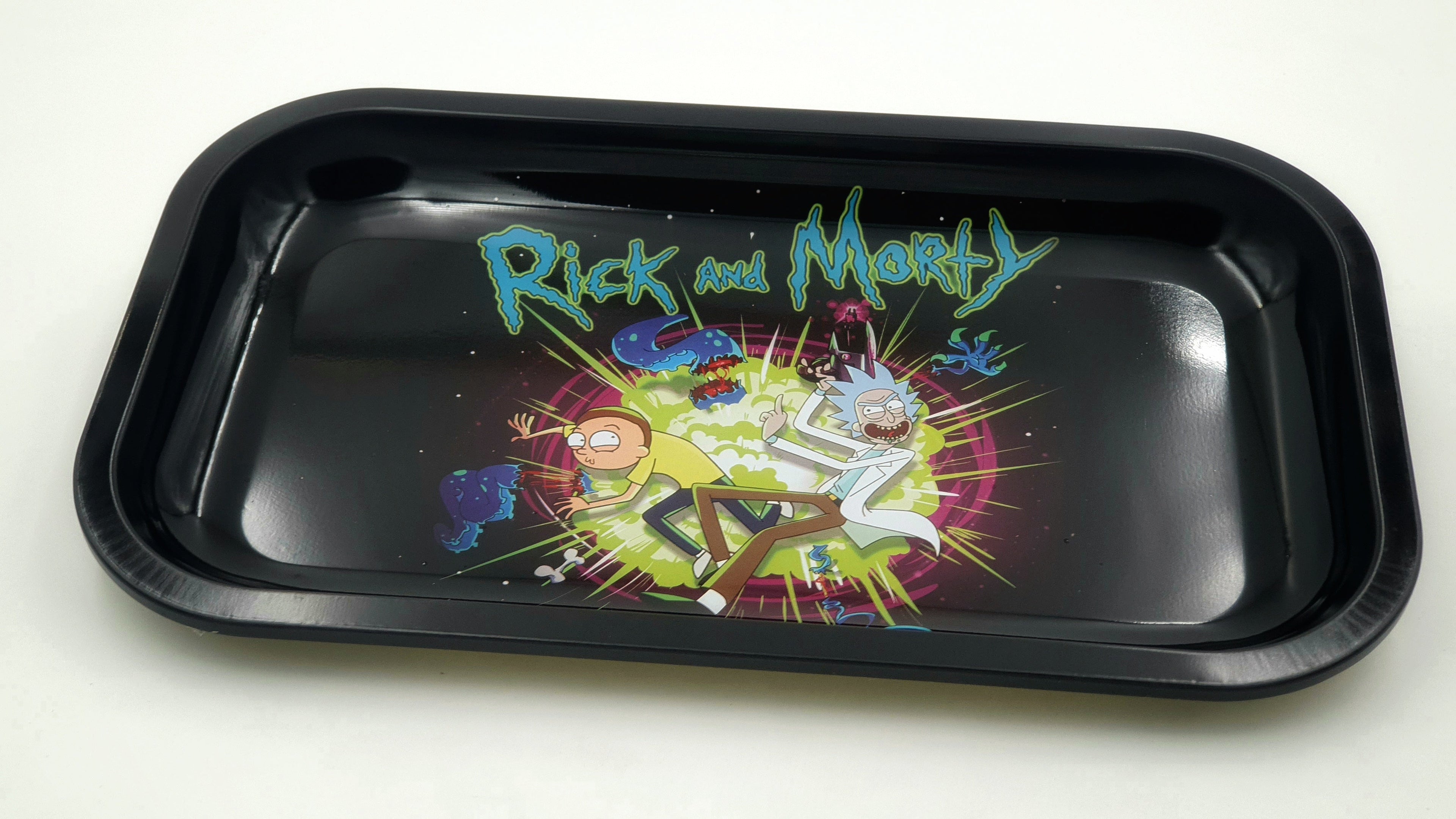 R&M Premium Design Large Metal Rolling Tray - Royal Mist Nairobi