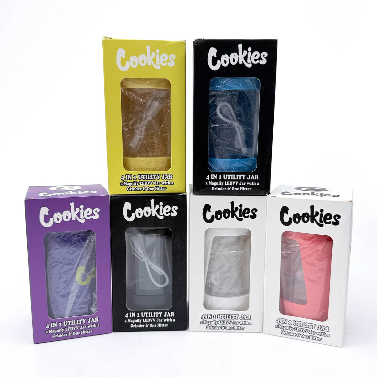 Cookies 4-in-1 Utility Jar with Grinder and One Hitter - Royal Mist Nairobi