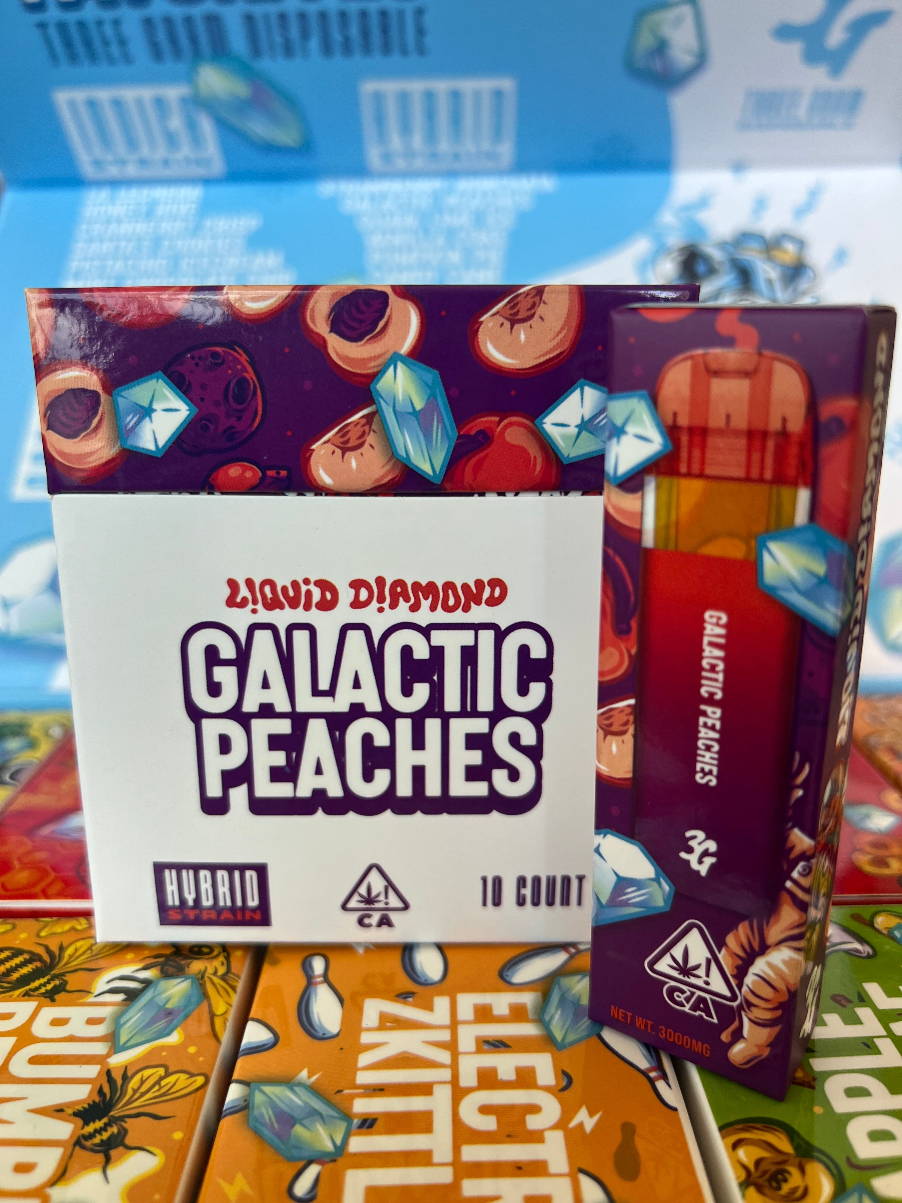 3G Favorites Galactic Peaches Hybrid 3000mg Liquid Diamonds Disposable Vape - Royal Mist Nairobi