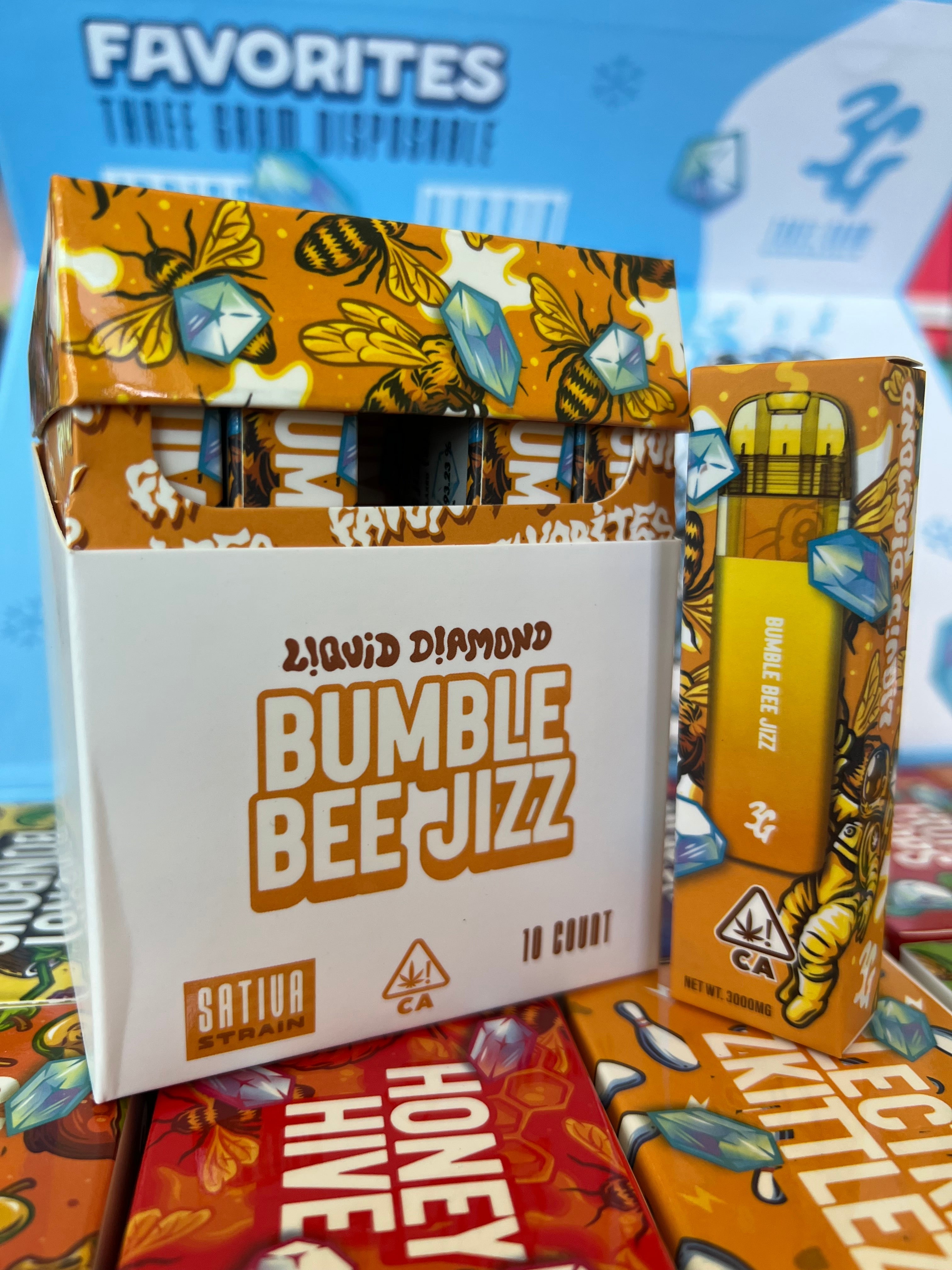 3G Favorites Bumble Bee Jizz STVA 3000mg Liquid Diamonds Disposable Vape - Royal Mist Nairobi