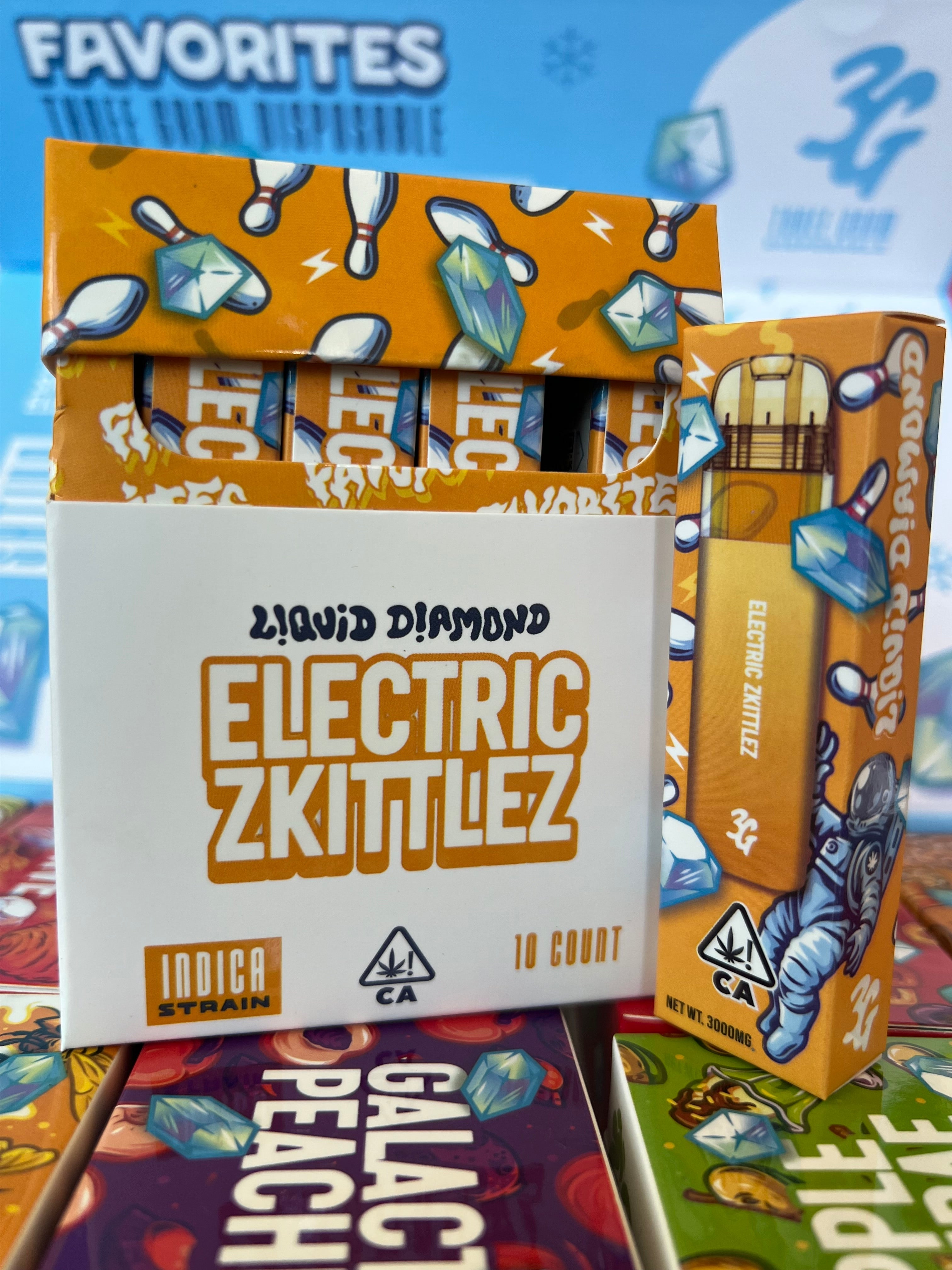 3G Favorites Electric Zkittles Indica 3000mg Liquid Diamonds Disposable Vape - Royal Mist Nairobi