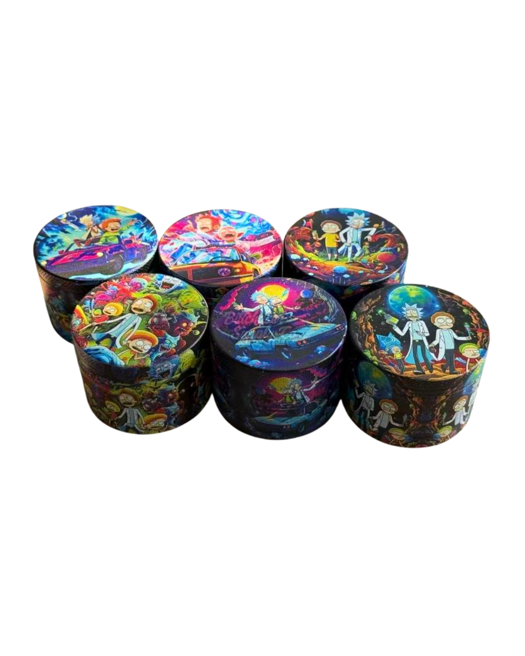 Rick and Morty 63mm Grinder – 4-Part Kief Catcher – Smoke Shop Nairobi