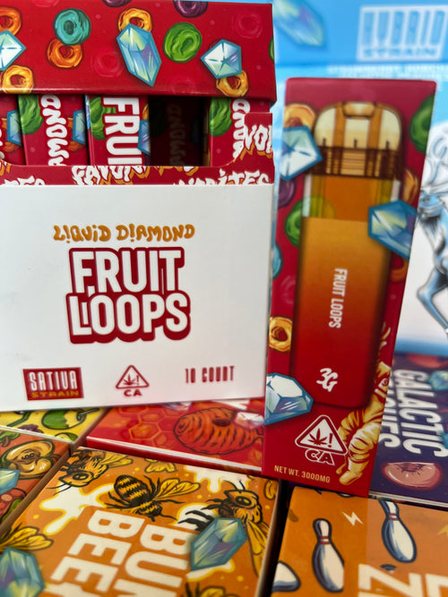 3G Favorites Fruit Loops STVA 3000mg Liquid Diamonds Disposable Vape - Royal Mist Nairobi