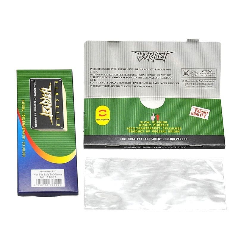 Hornet Transparent Kingsize Papers Detail — Buy Online Nairobi Kenya | Royal Mist