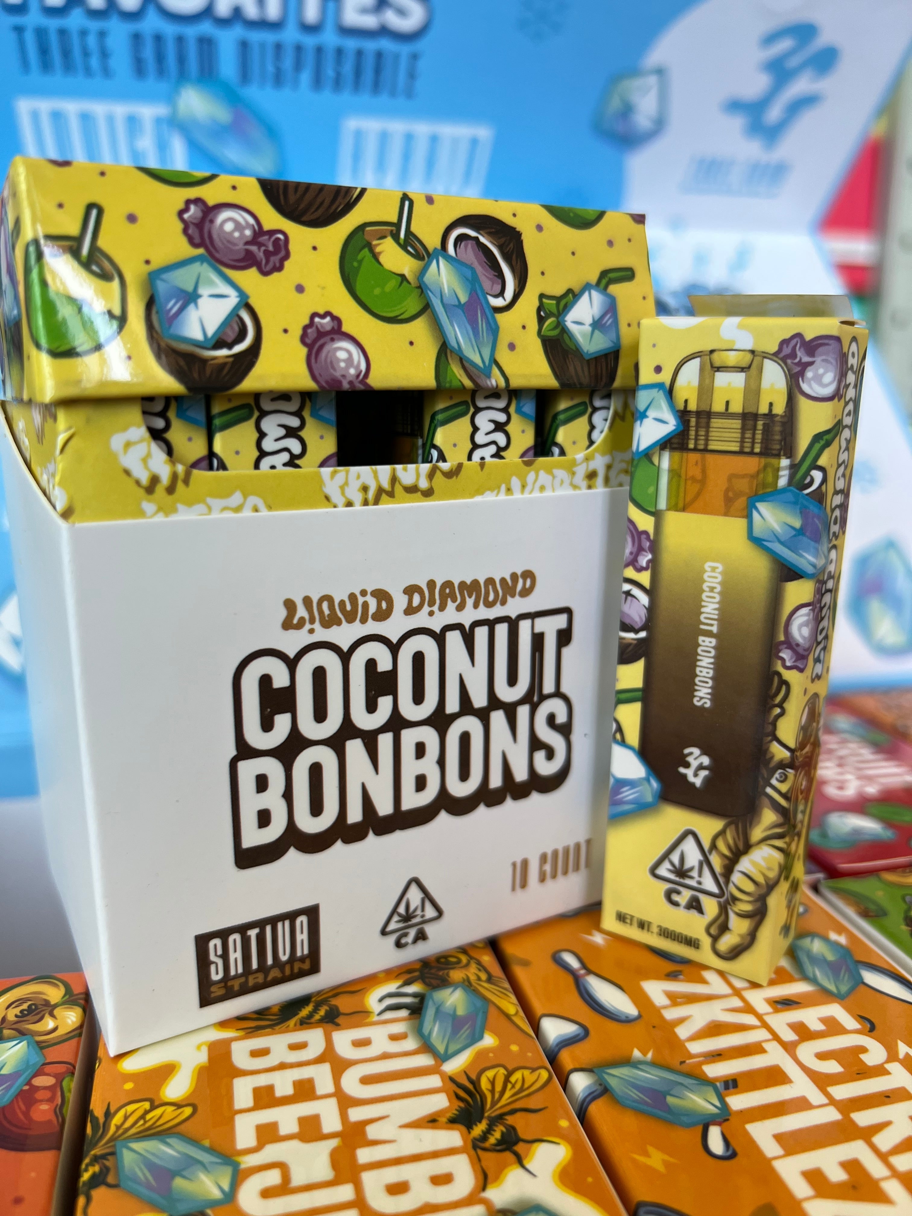 3G Favorites Coconut Bonbons STVA 3000mg Liquid Diamonds Disposable Vape - Royal Mist Nairobi