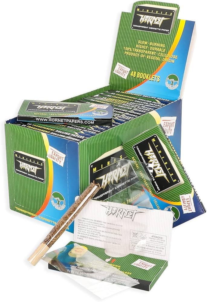 Hornet Transparent Cellulose Rolling Papers Silver Colourless Box and Booklets — Buy in Nairobi Kenya | Royal Mist