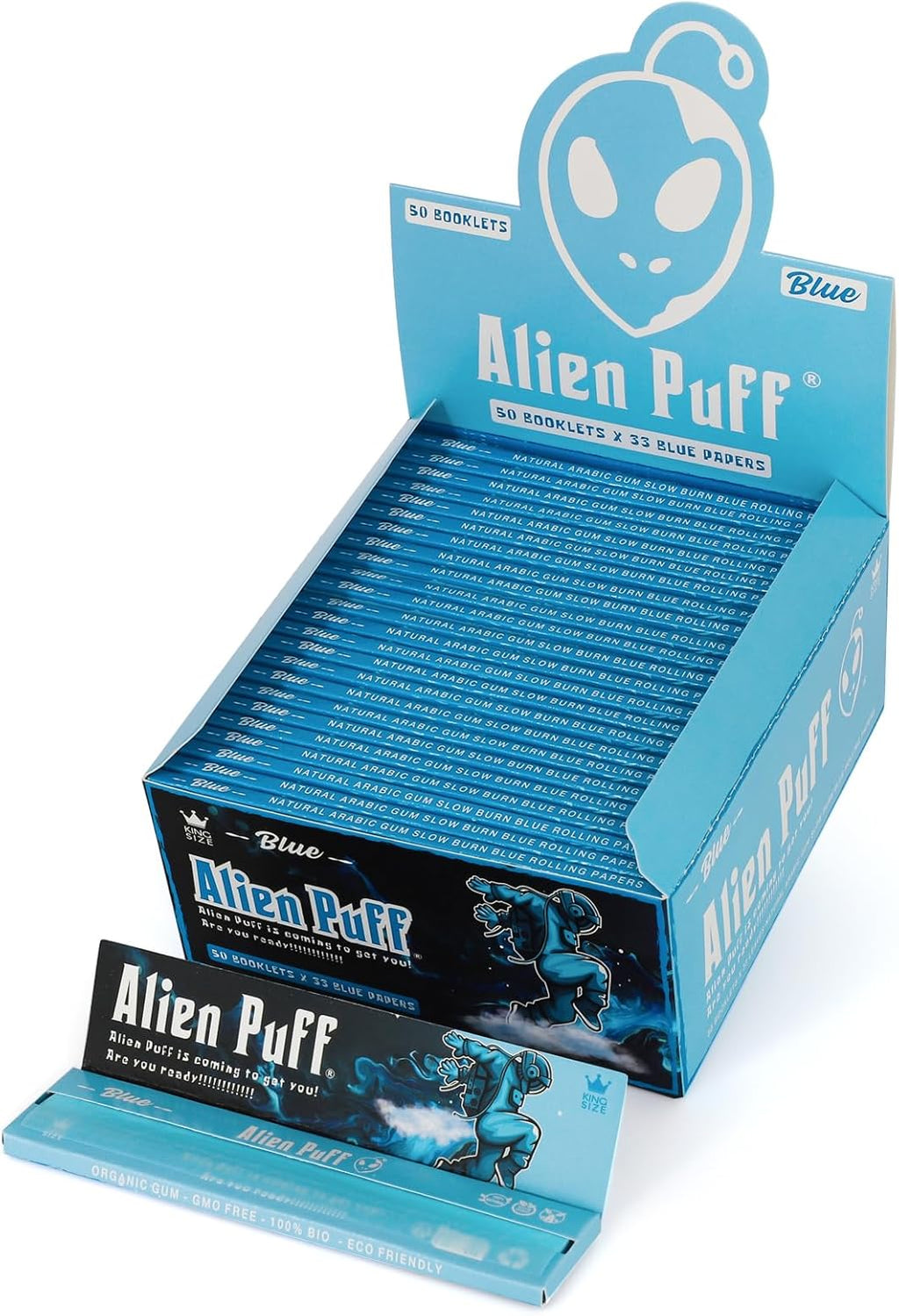 Alien Puff Kingsize Blue Rolling Papers Box — Buy in Nairobi Kenya | Royal Mist