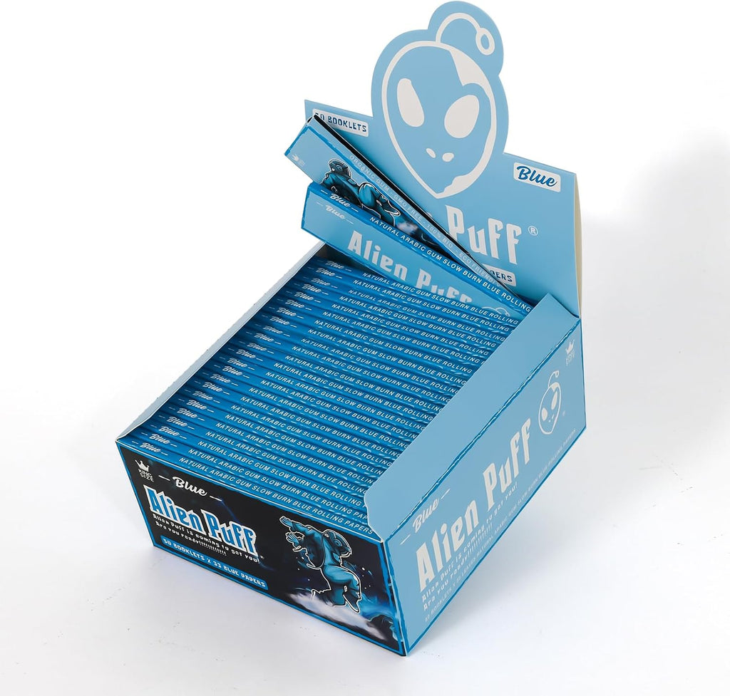 Alien Puff Kingsize Blue Rolling Papers Full Box — Kenya Smoke Shop | Royal Mist
