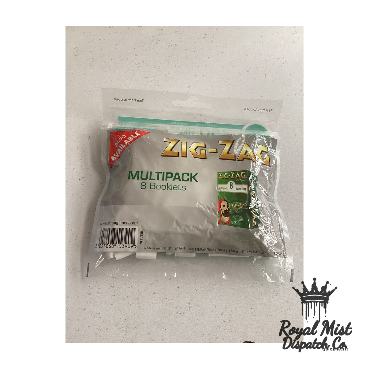 Zig-Zag Slim Menthol Filter Tips bag detail — Royal Mist Nairobi