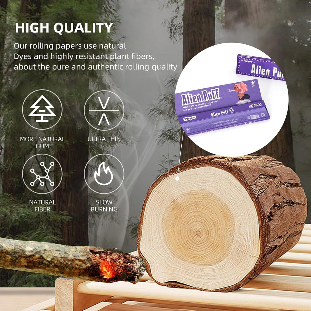 Alien Puff Kingsize Purple Rolling Papers Detail — Kenya Smoke Shop | Royal Mist