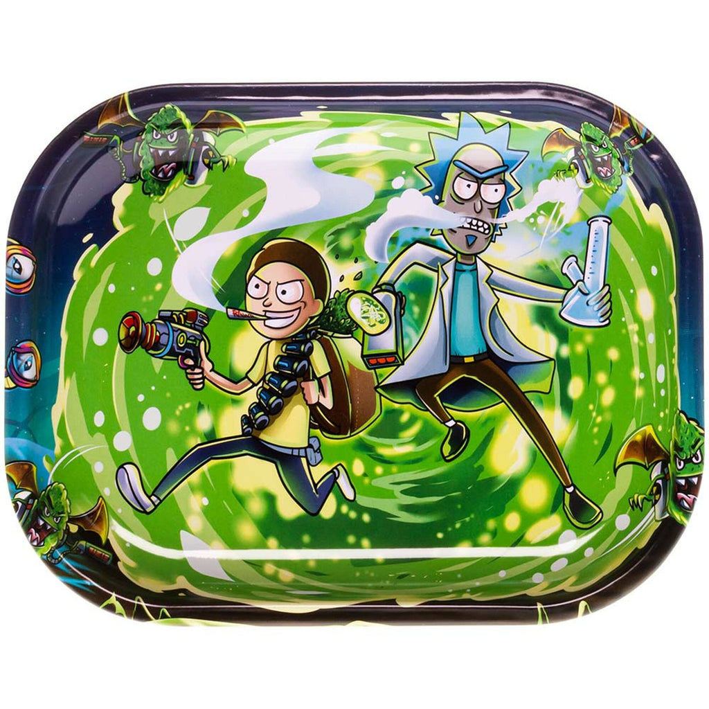 Rick and Morty Mini Rolling Tray flat lay - Nairobi Kenya
