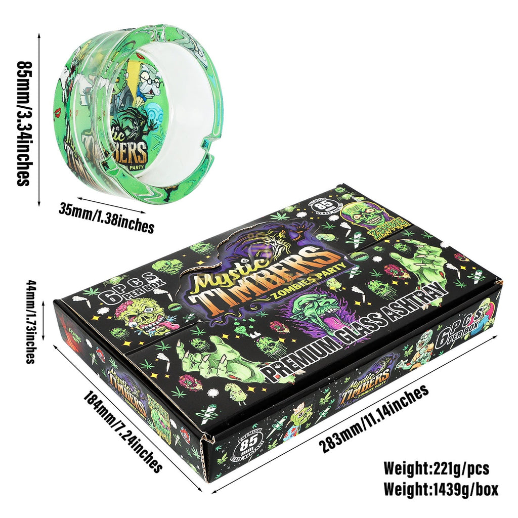 Mystic Timbers Zombie Party Round Glass Ashtray — Buy in Nairobi Kenya | Royal Mist