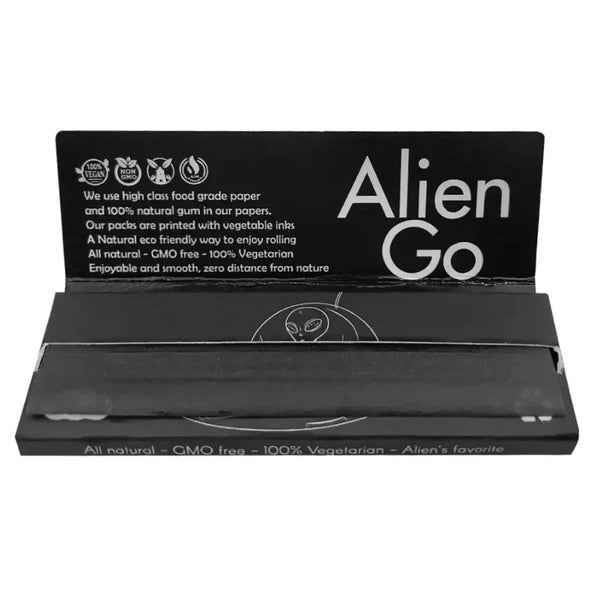 Alien Go 1¼ Size Black Rolling Papers