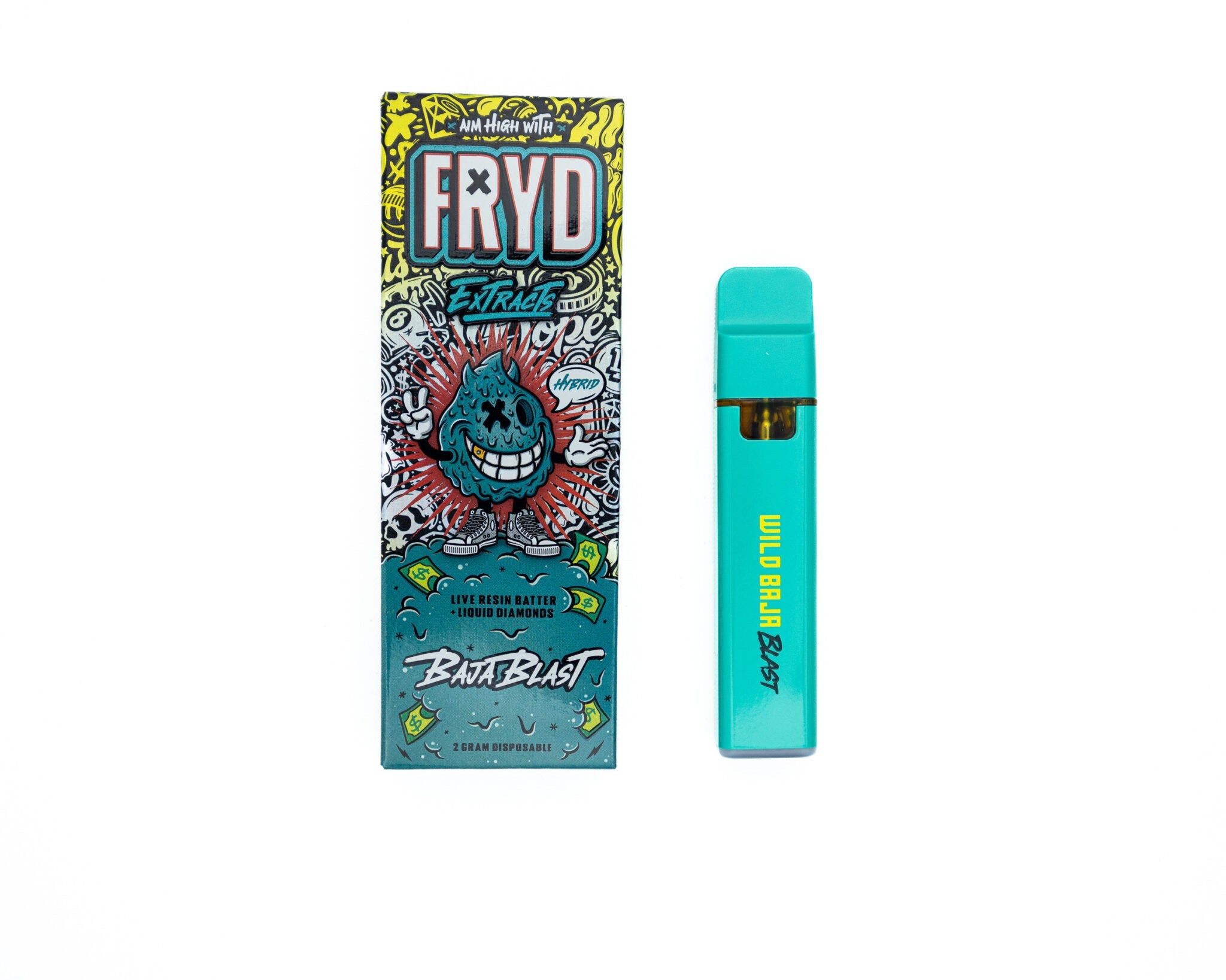 FRYD Extracts Baja Blast Live Resin Liquid Diamonds 2G Disposable - Royal Mist Nairobi