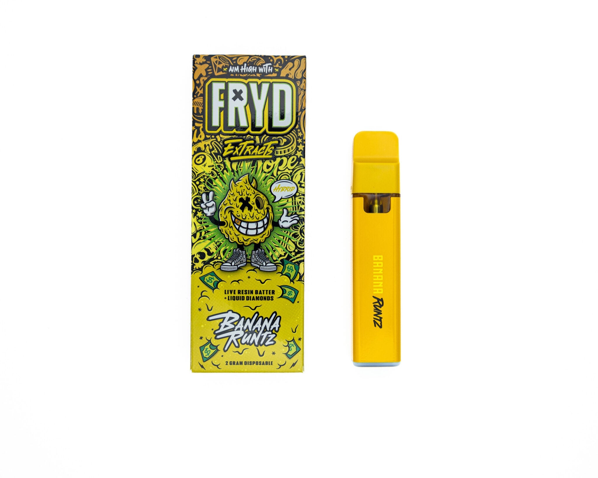 FRYD Extracts Banana Runtz Live Resin Liquid Diamonds 2G Disposable - Royal Mist Nairobi