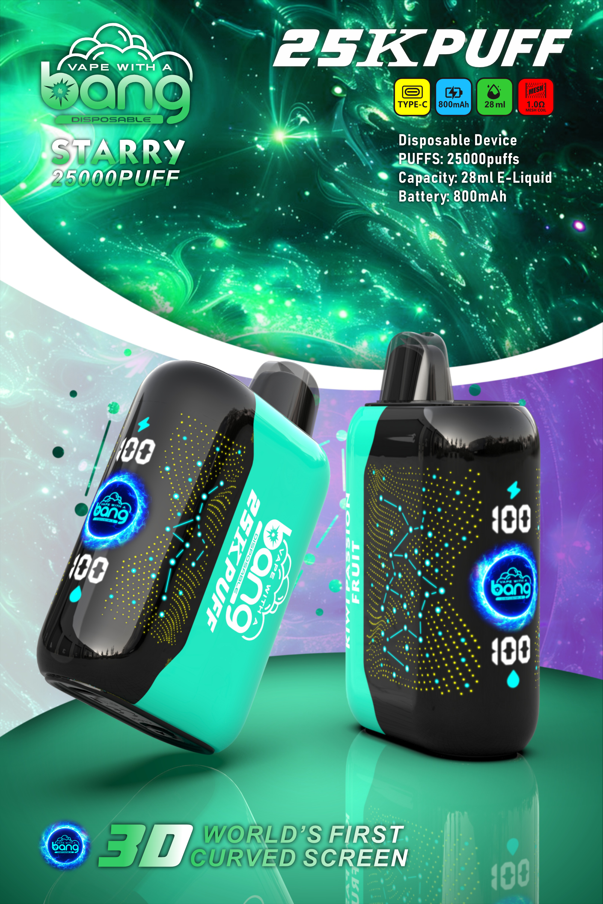 Bang Starry Galaxy 25000 – Kiwi Passion Fruit