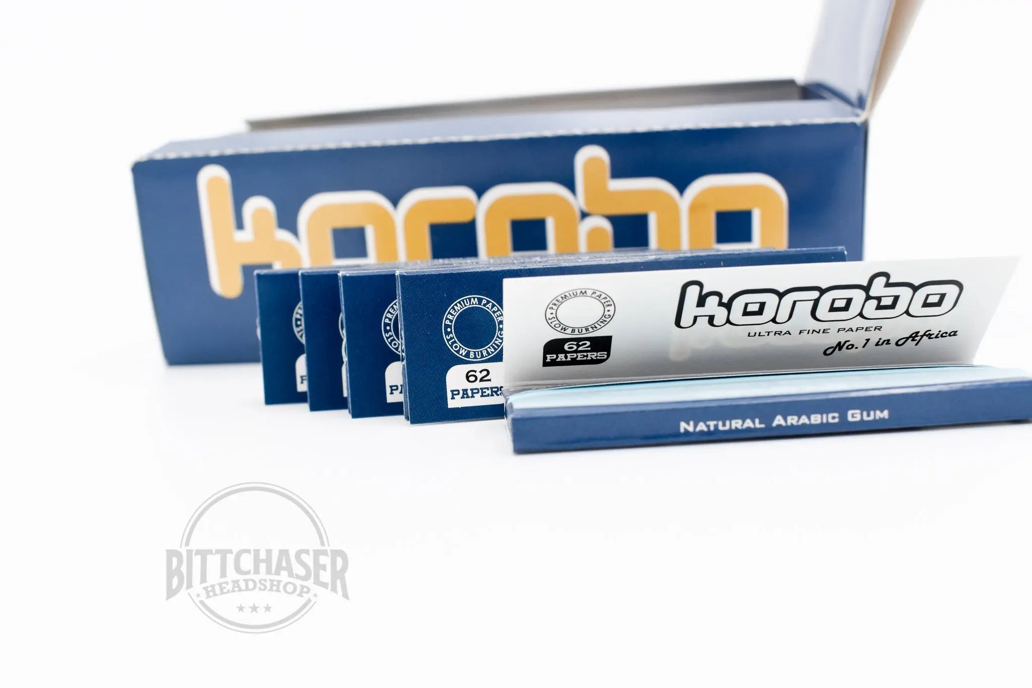 Korobo Blue Regular Size Rolling Papers Full Box — Buy in Nairobi Kenya | Royal Mist