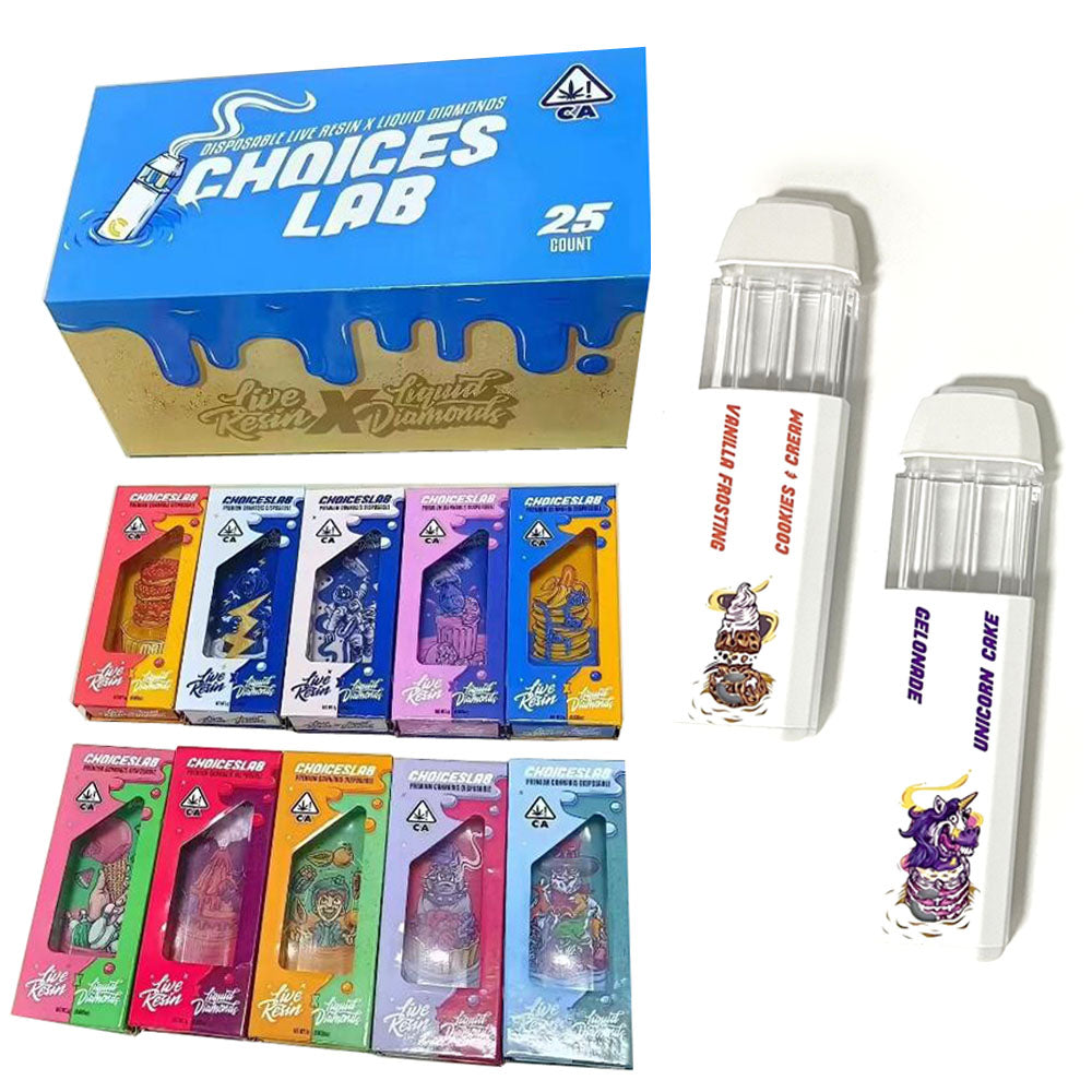 Choiceslab Rainbow Runtz x Jolly Rancher 2000mg Live Resin Liquid Diamonds Disposable - Royal Mist Nairobi
