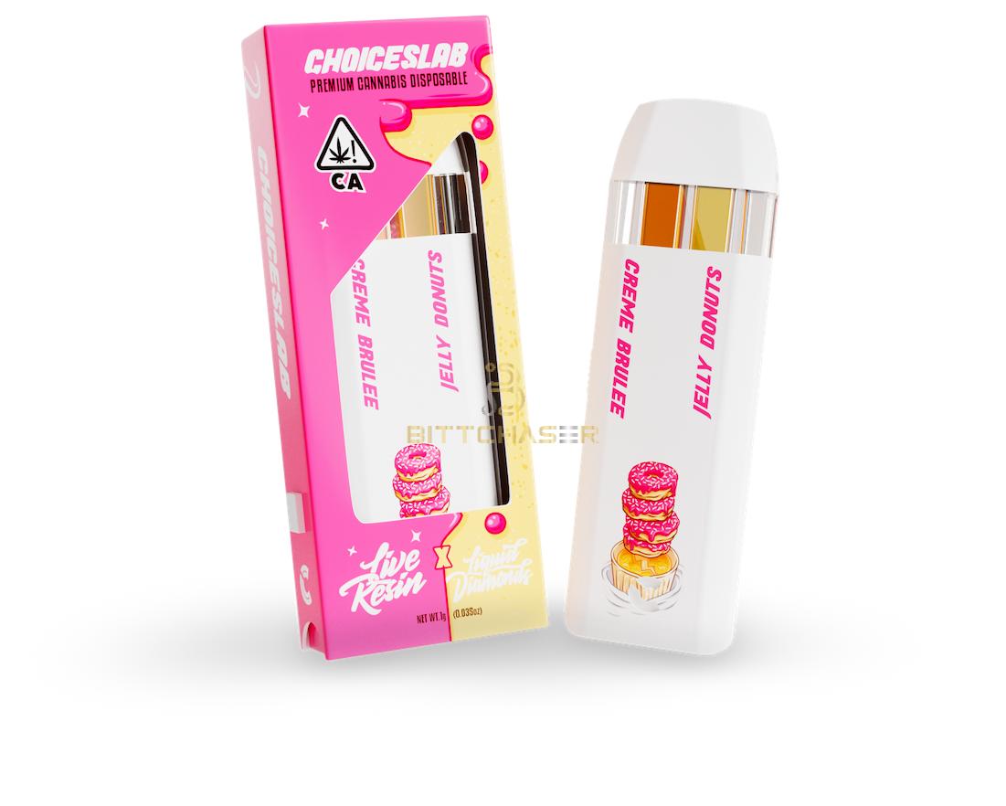 Choiceslab Creme Brulee x Jelly Donuts 2000mg Live Resin Liquid Diamonds Disposable - Royal Mist Nairobi