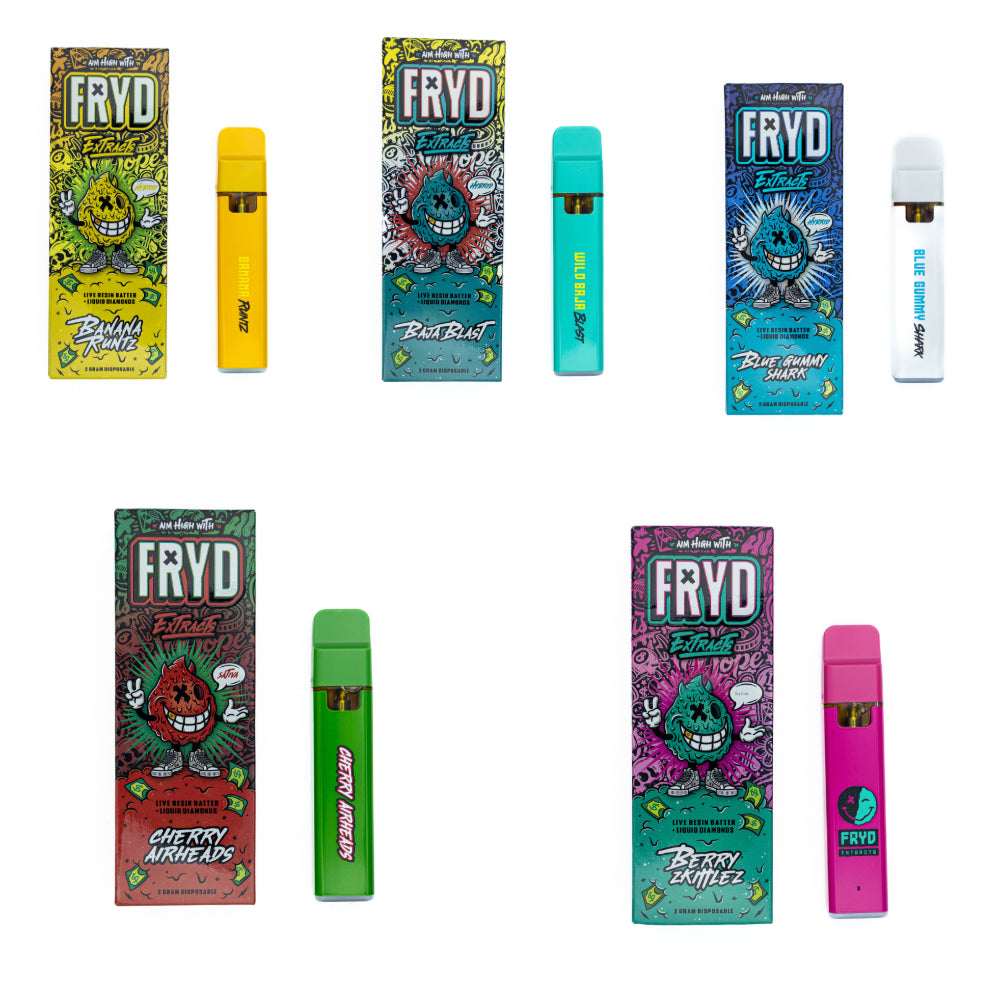 FRYD Extracts Live Resin Batter Liquid Diamonds 2000mg 2G Disposable Rechargeable Cart - Royal Mist Nairobi