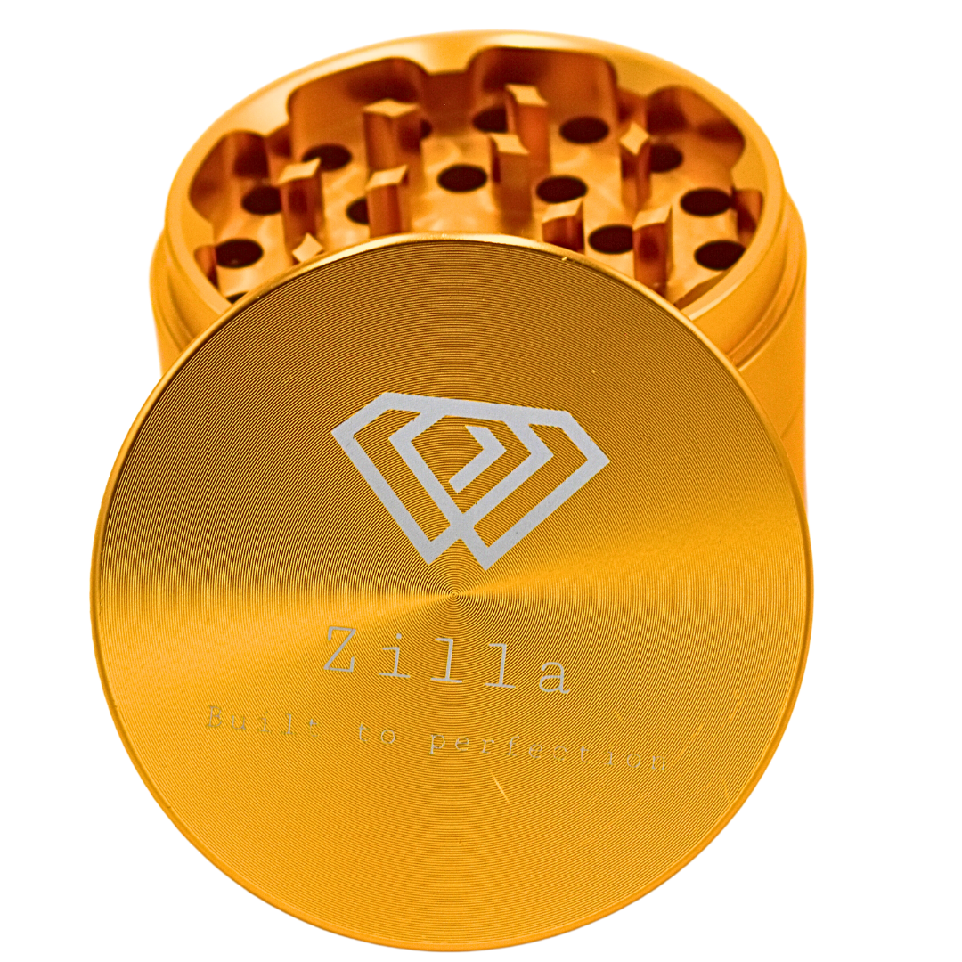 Zilla 60mm Aluminium Herb Grinder Gold – Medium Grinder Kenya Nairobi