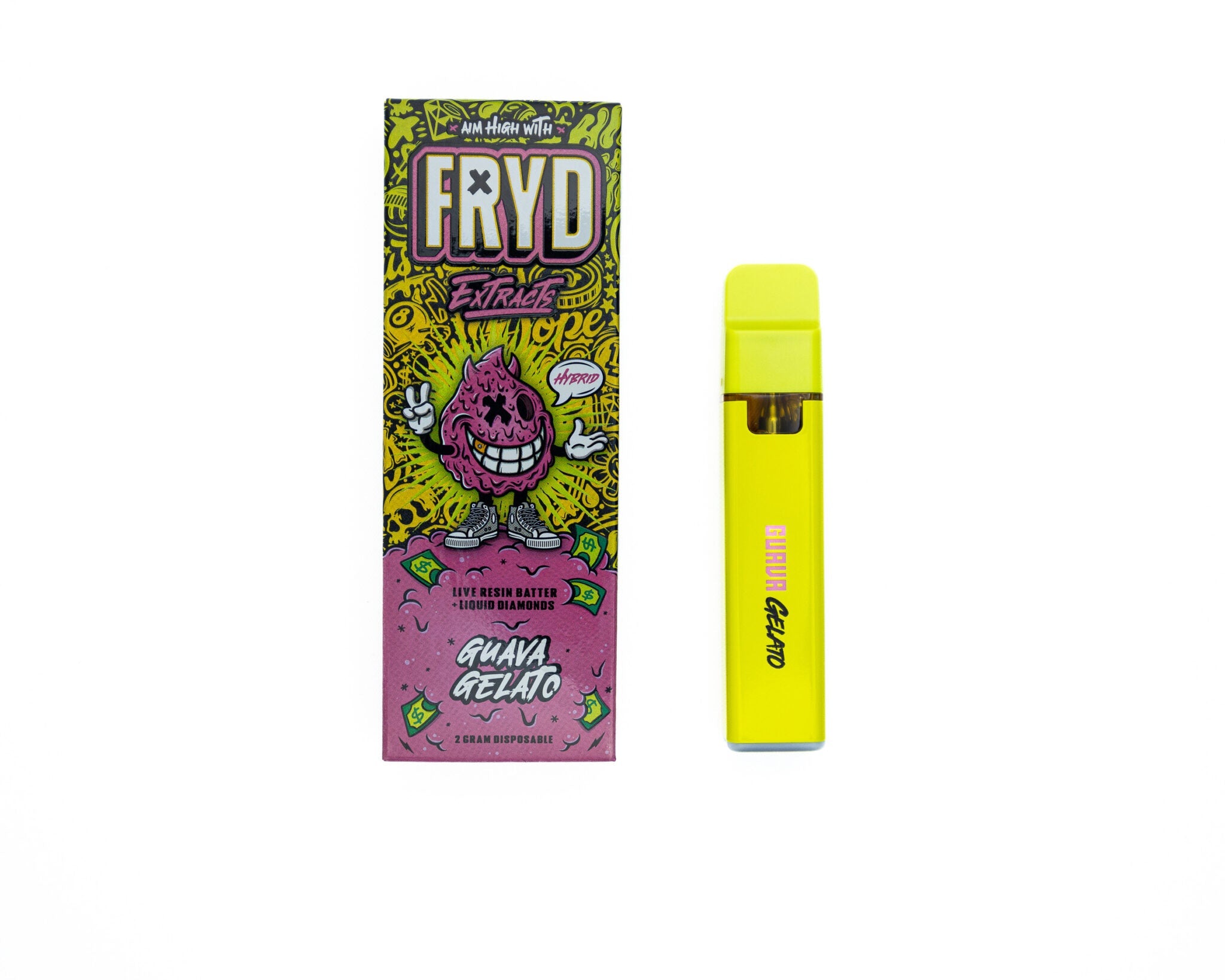 FRYD Extracts Guava Gelato Live Resin Liquid Diamonds 2G Disposable - Royal Mist Nairobi