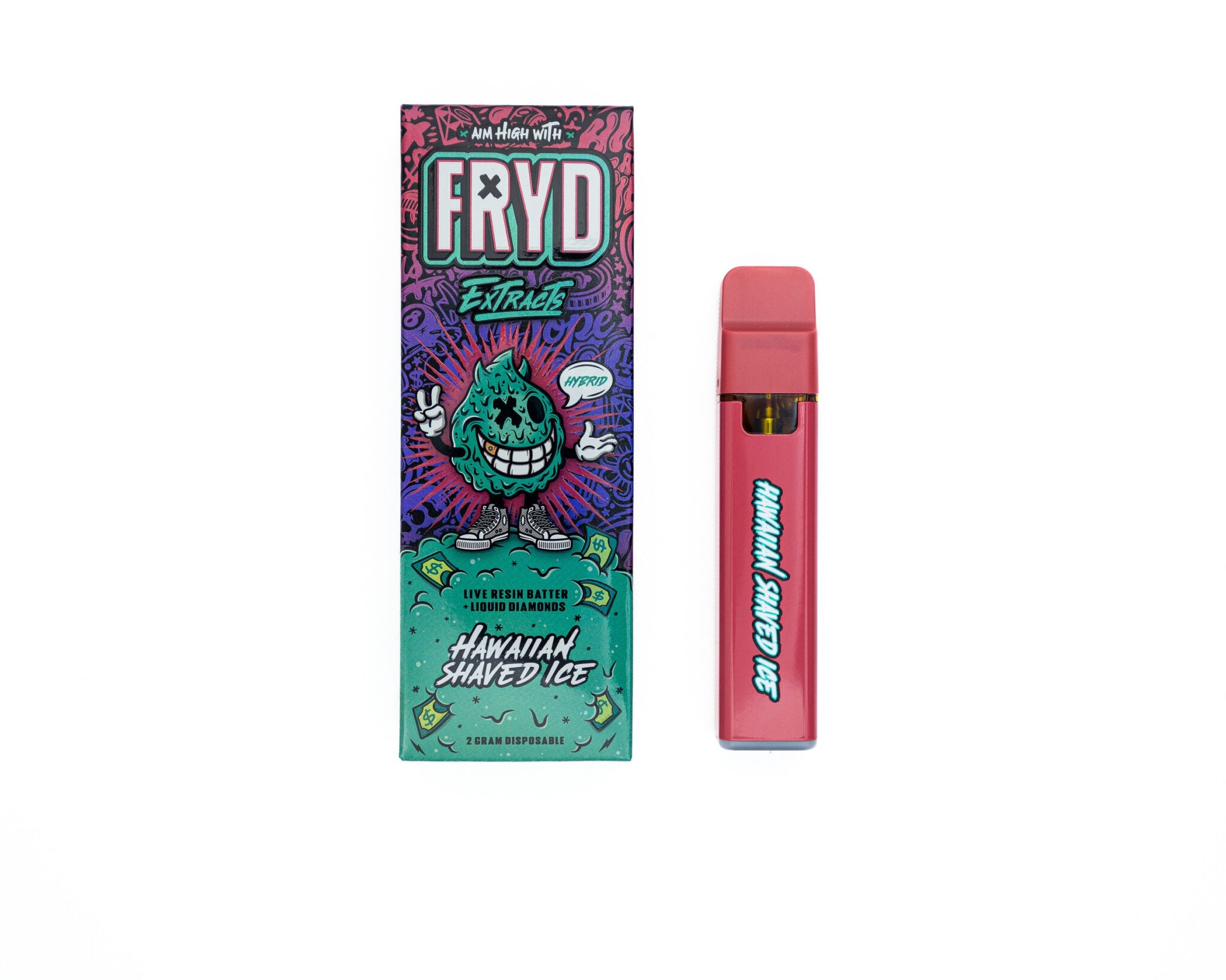FRYD Extracts Hawaiian Shaved Ice Live Resin Liquid Diamonds 2G Disposable - Royal Mist Nairobi