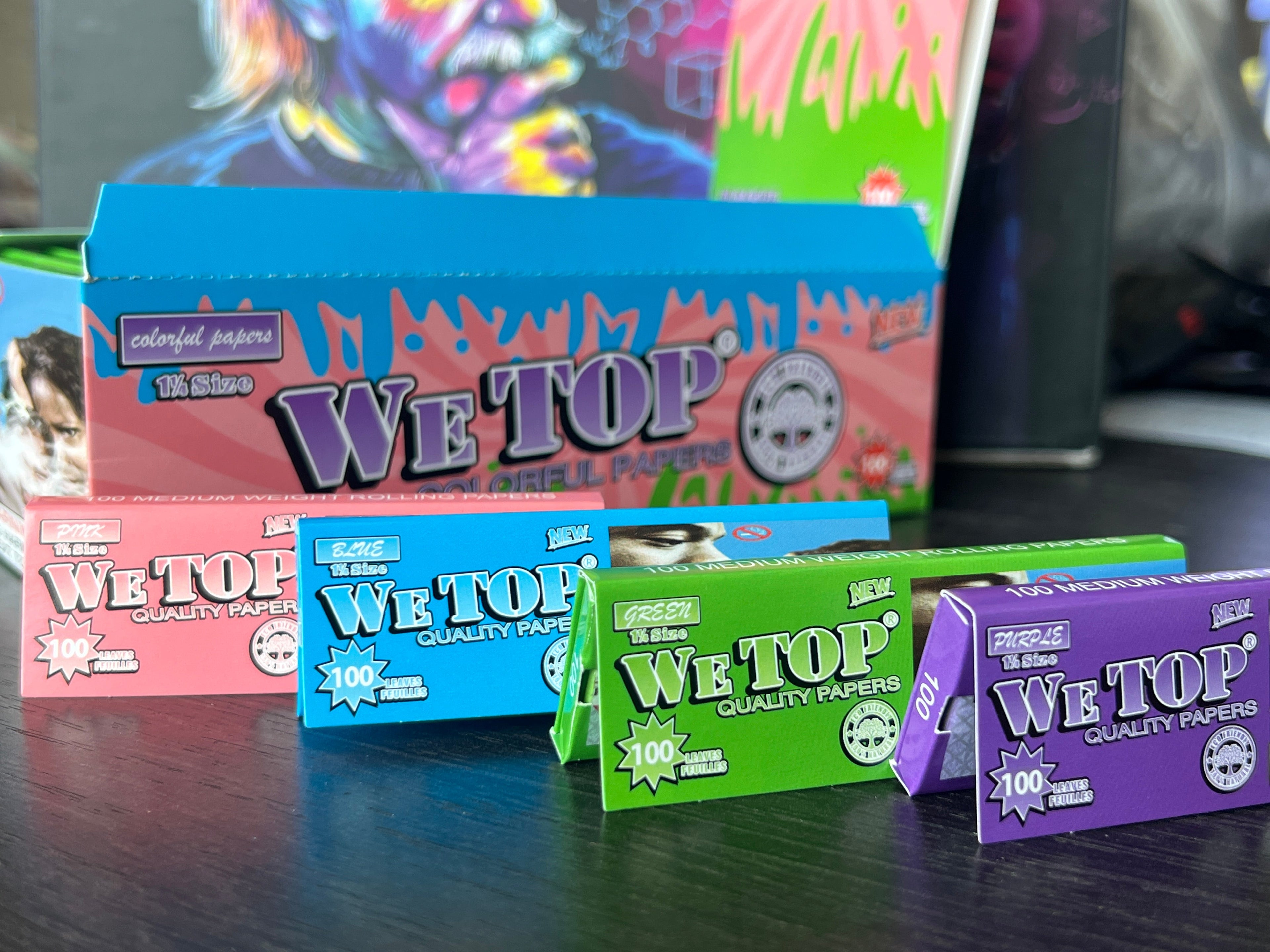 Wetop 1¼ Coloured Rolling Papers 100 Leaves — Buy in Nairobi | Royal Mist