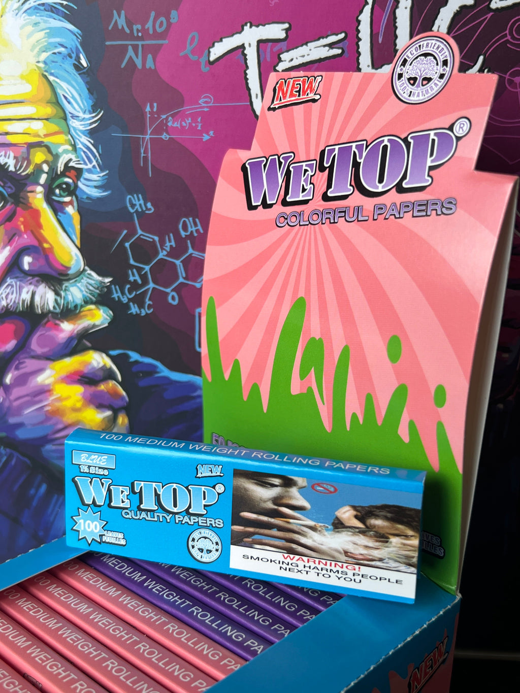 Wetop coloured rolling papers booklet — Royal Mist