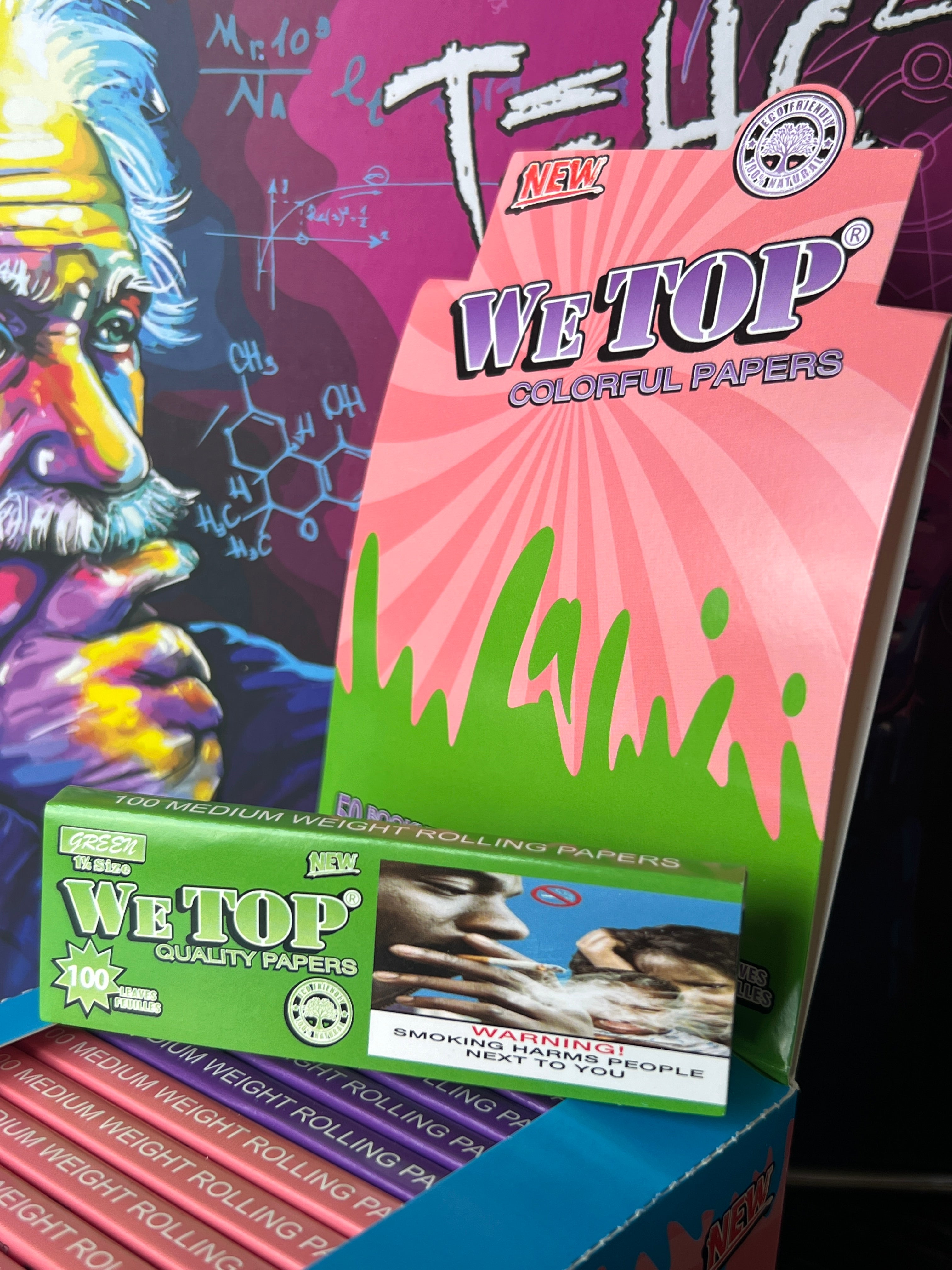 Wetop 1¼ Coloured Rolling Papers close up — Royal Mist Smoke Shop Nairobi