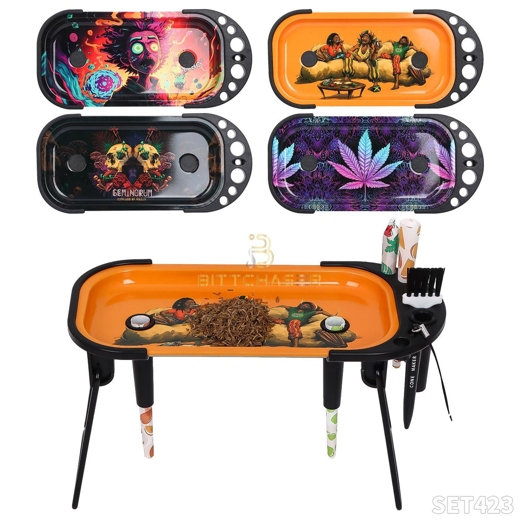 Foldable Rolling Console open view - Kenya Smoke Shop