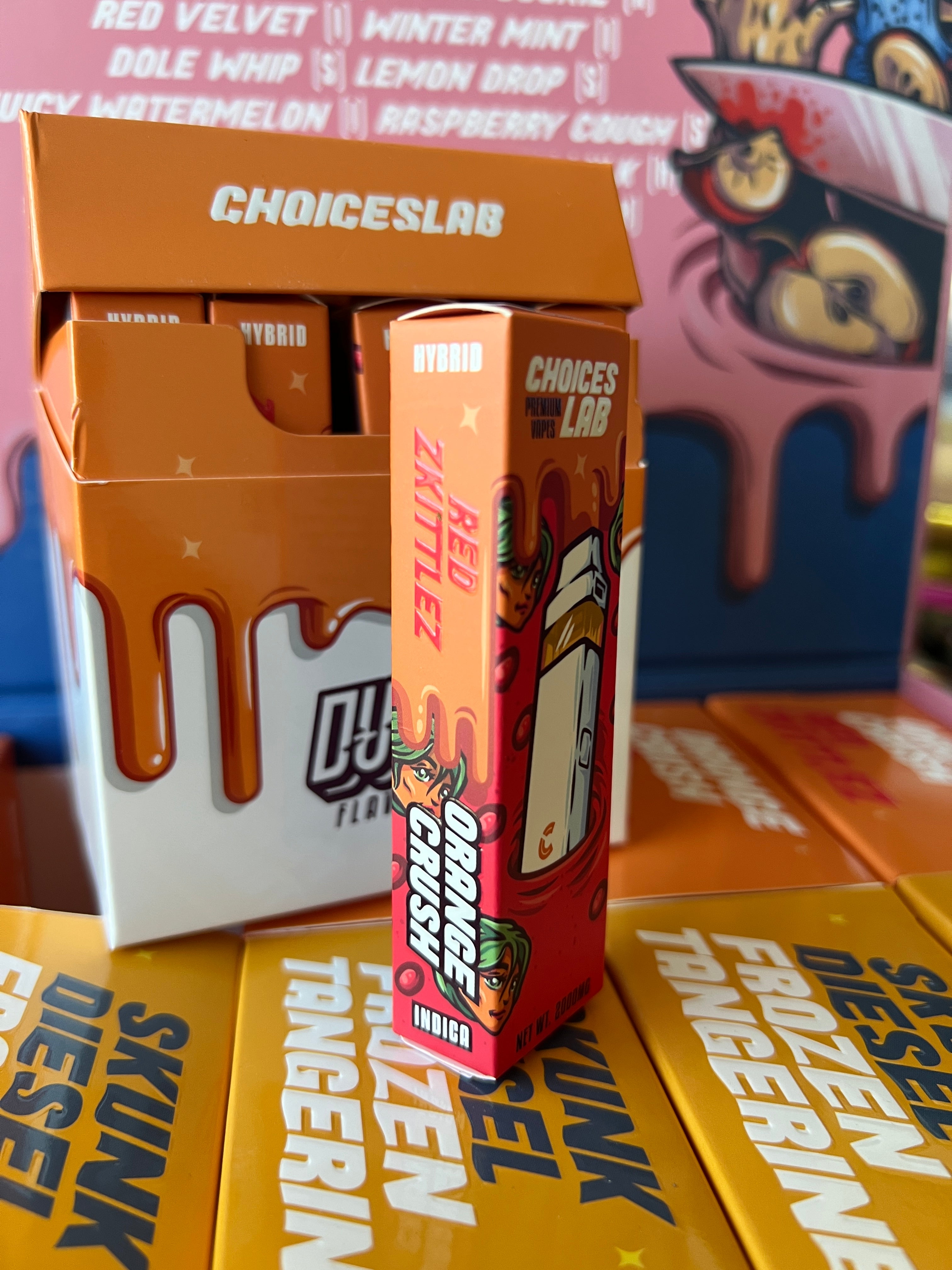 Choiceslab Orange Crush x Red Zkittles 2000mg Live Resin Liquid Diamonds Disposable - Royal Mist Nairobi