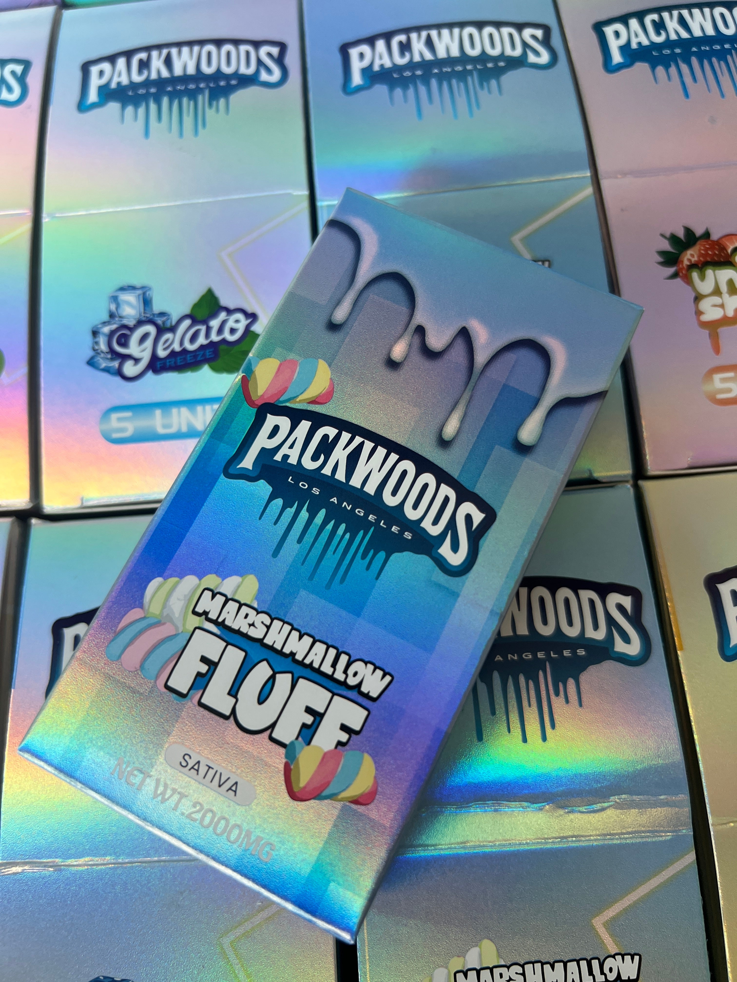 Packwoods LA Marshmallow Fluff Liquid Live Diamonds 2000mg Disposable - Royal Mist Nairobi