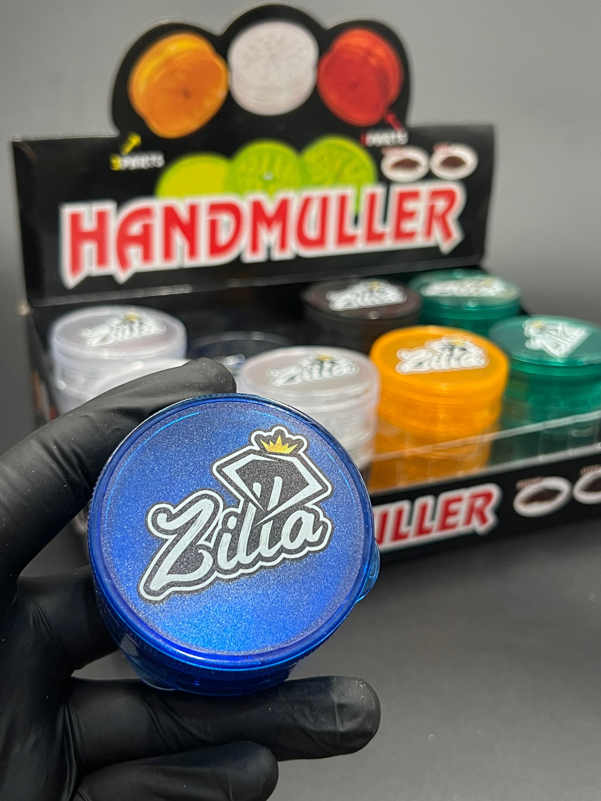 Zilla 60mm 3-Part Acrylic Grinder Blue — Buy in Nairobi | Royal Mist
