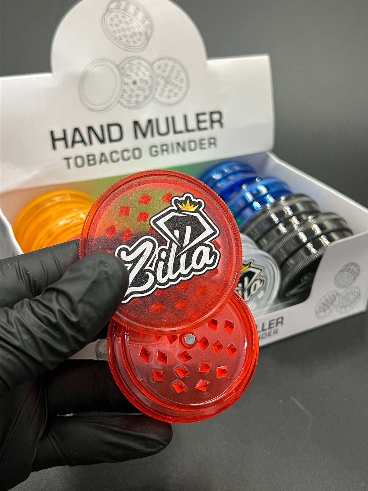 Zilla 60mm 2-Part Acrylic Grinder Red — Buy in Nairobi | Royal Mist