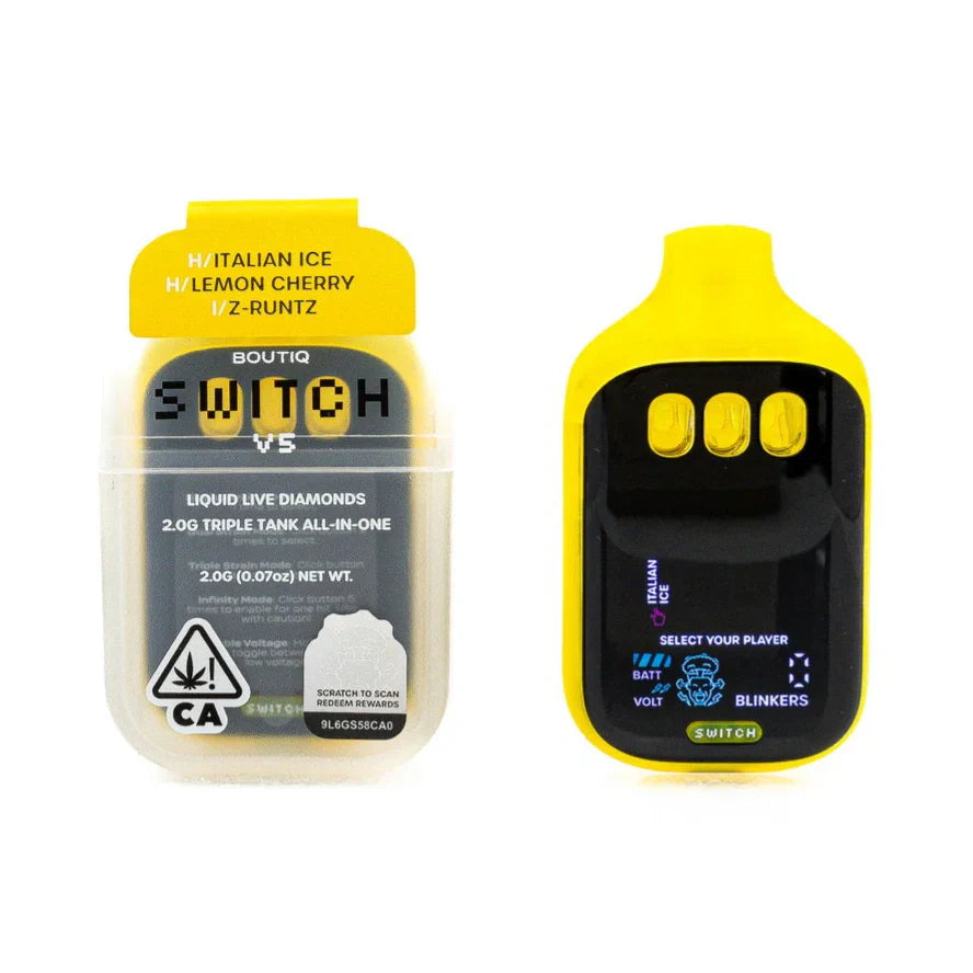 BOUTIQ Switch V5 Italian Ice x Lemon Cherry x Z-Runtz Liquid Live Diamonds 2.0 - Royal Mist Nairobi