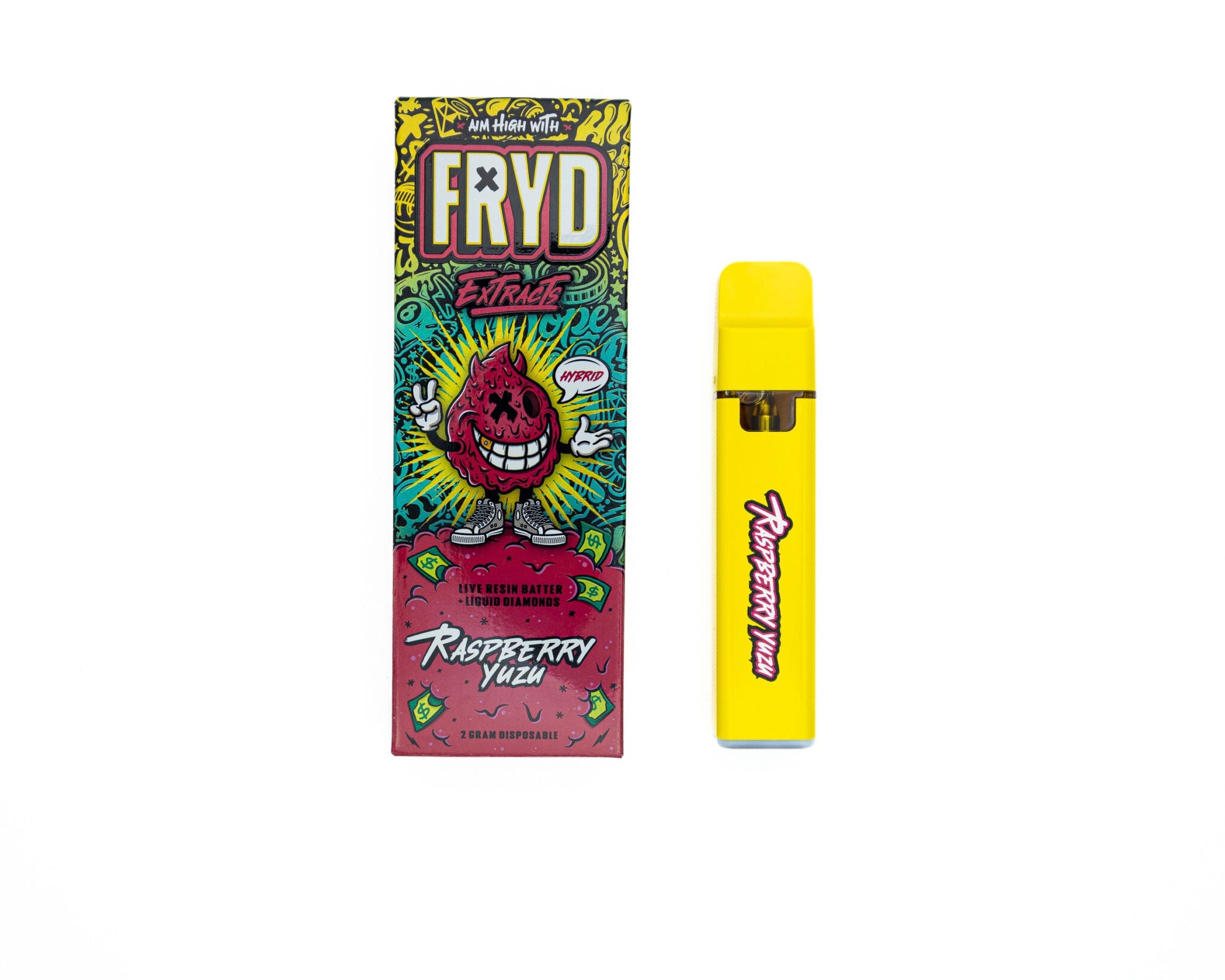 FRYD Extracts Raspberry Yuzu Live Resin Liquid Diamonds 2G Disposable - Royal Mist Nairobi