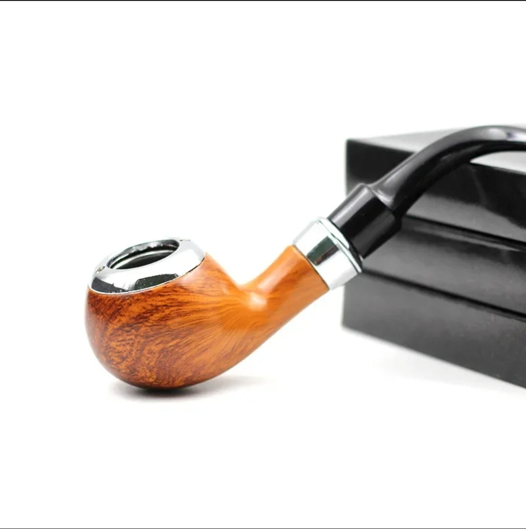 Old School Dry Herb Pipe with packaging — Royal Mist Smoke Shop