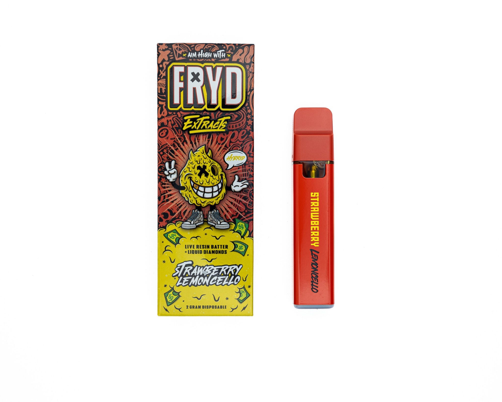 FRYD Extracts Strawberry Lemoncello Live Resin Liquid Diamonds 2G Disposable - Royal Mist Nairobi
