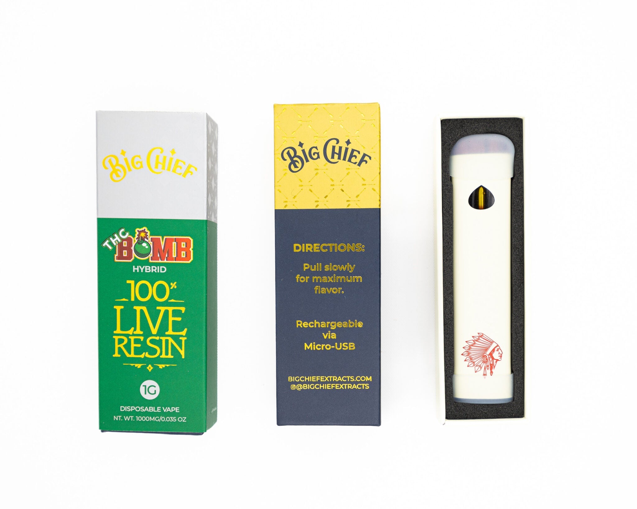 Big Chief Live Resin The Bomb Hybrid 1000mg Disposable Vape Cart - Royal Mist Nairobi