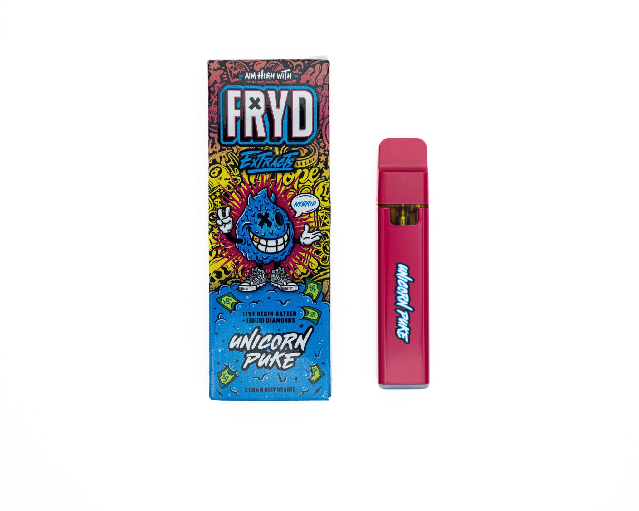 FRYD Extracts Unicorn Puke Live Resin Liquid Diamonds 2G Disposable - Royal Mist Nairobi