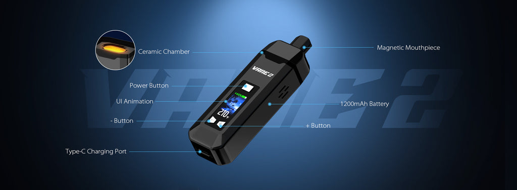 Yocan Vane 2 ceramic heating chamber — Dry Herb Vaporizer Nairobi | Royal Mist